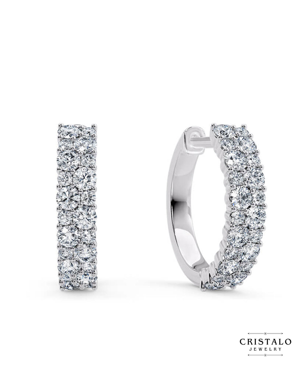 Find our signature Orion design replicated in a pair of brilliant hoops, offering mesmerising sparkle at every turn.