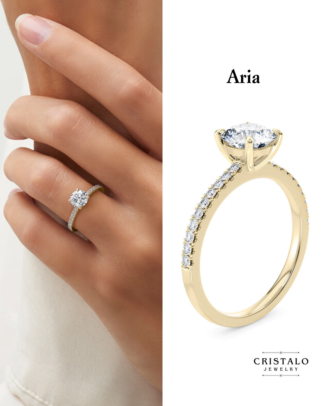 Aria - Yellow Gold Ring