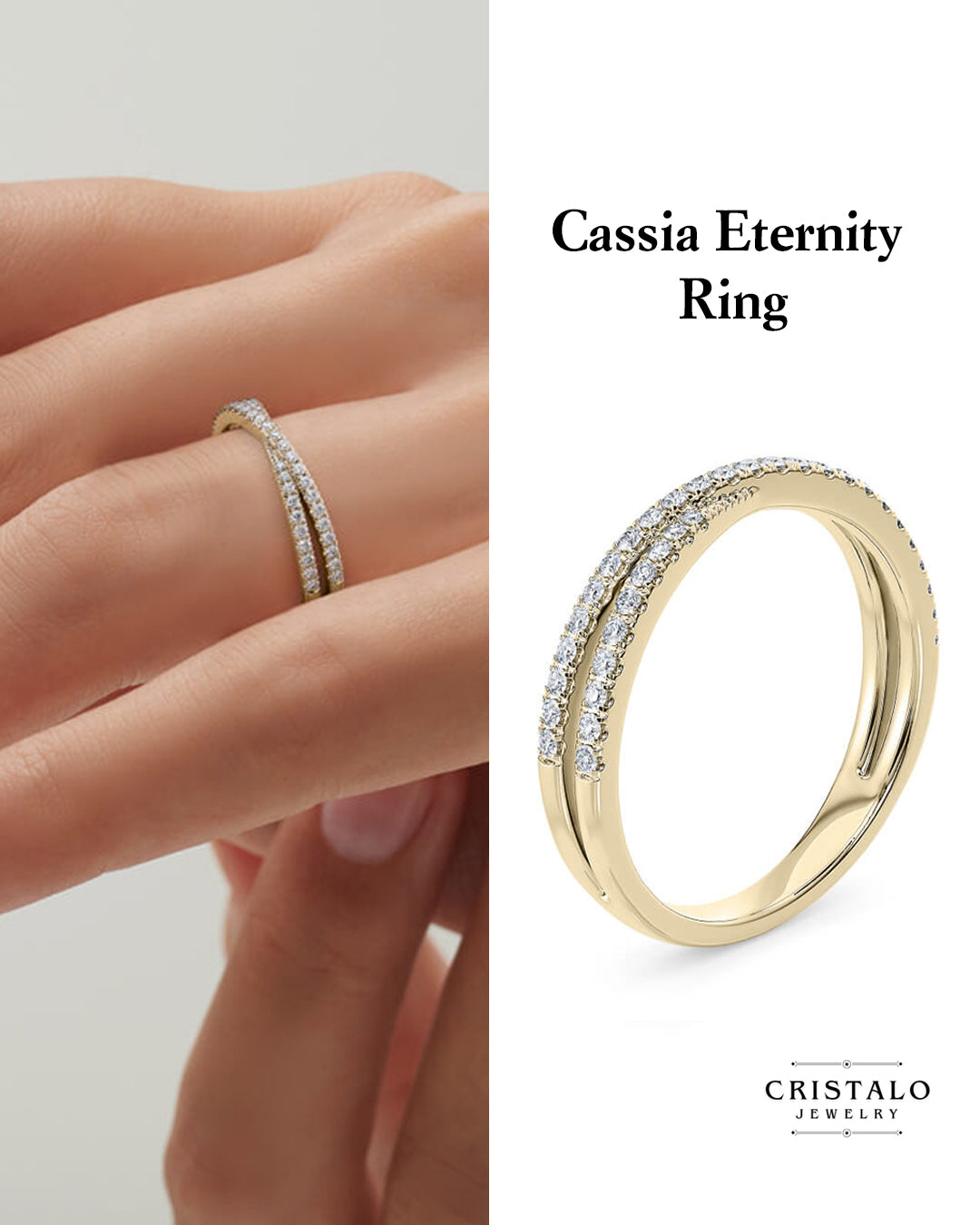 Cassia Eternity - Yellow Gold Ring