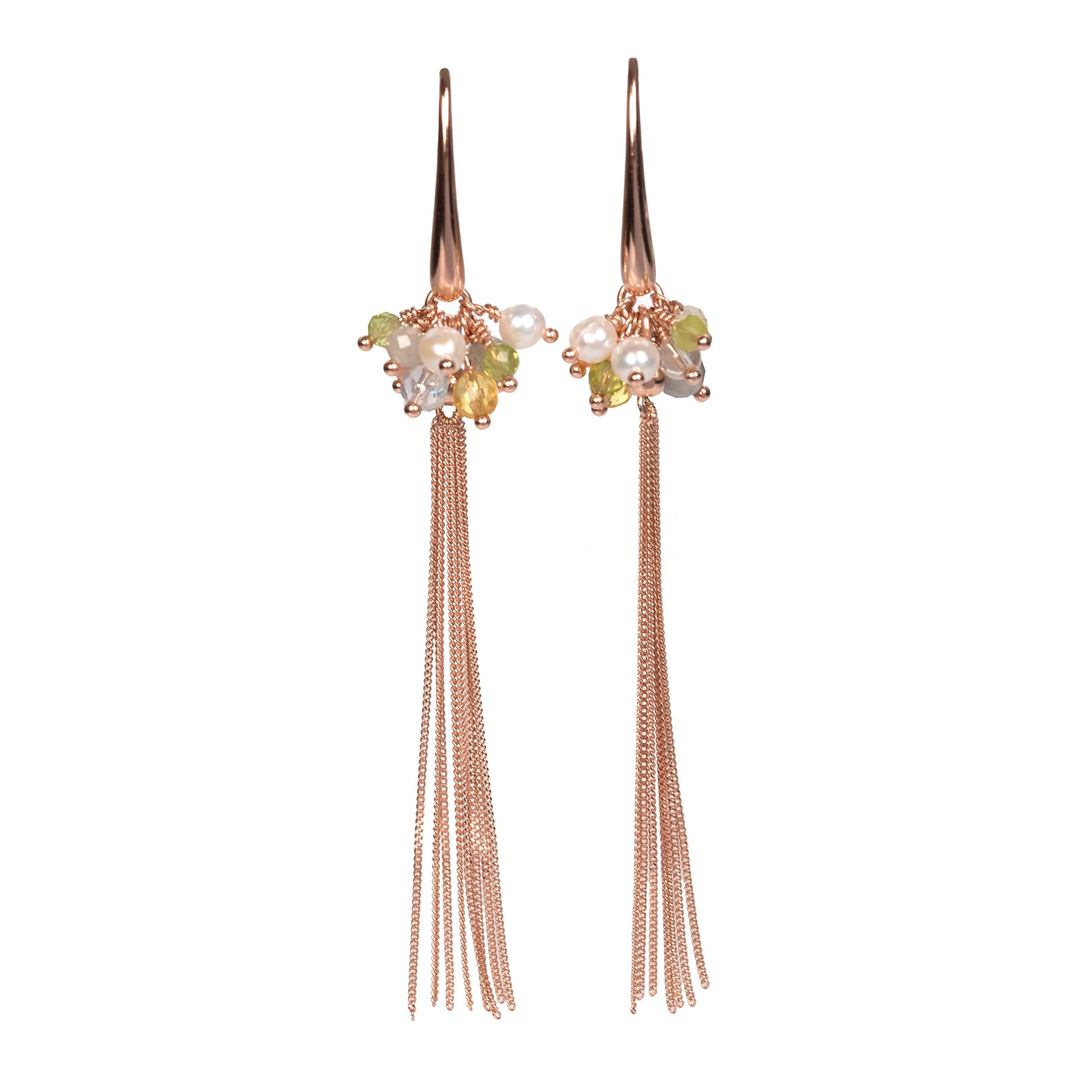 Earrings for HER - Cherie colored tassel earrings