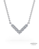 Geometric diamond pendant that can be worn alone or paired with Confetti collection.