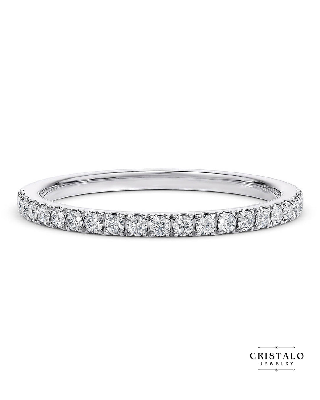 Half Lab Grown Vogue - White Gold Ring