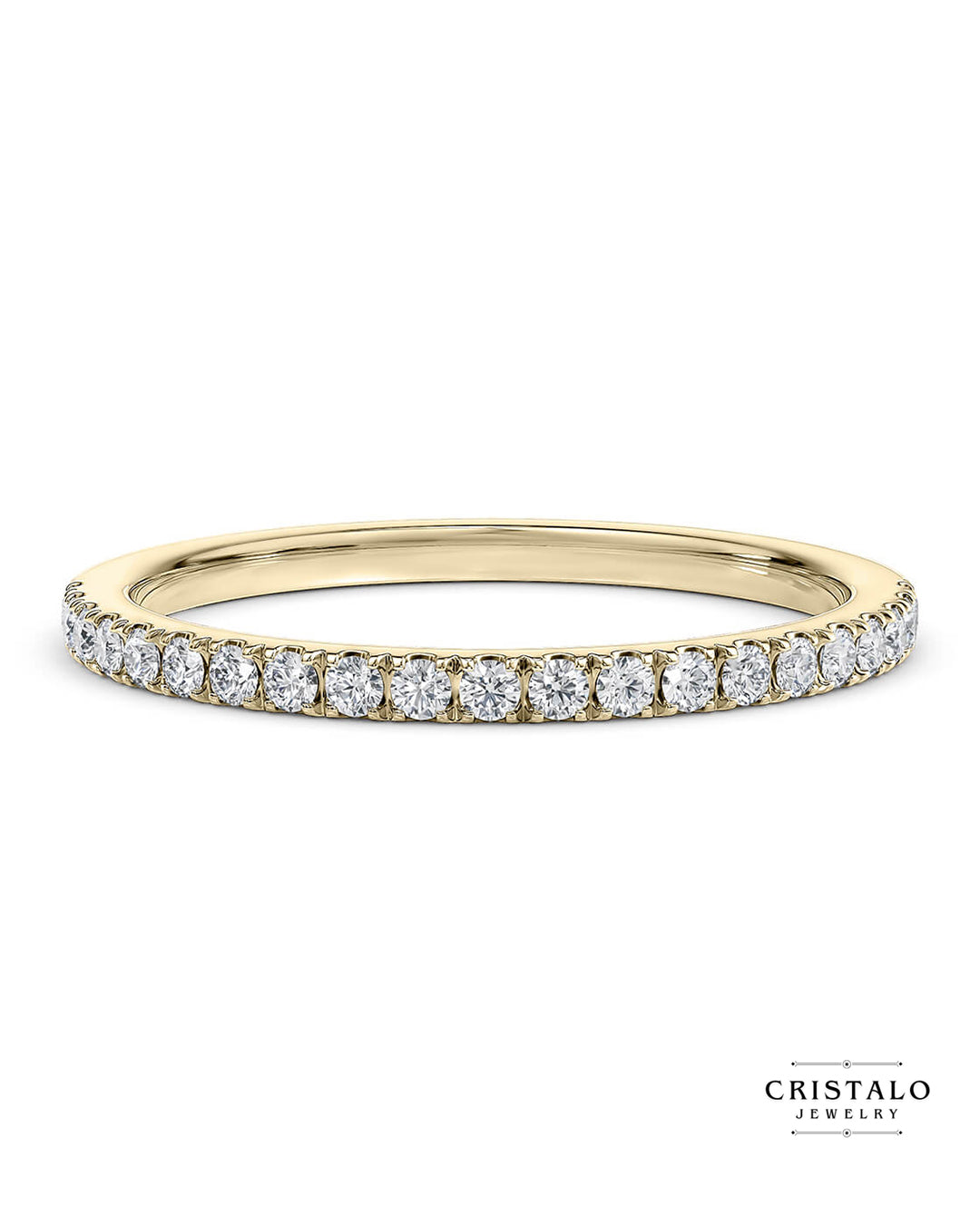 Half Lab Grown Vogue - Yellow Gold Ring
