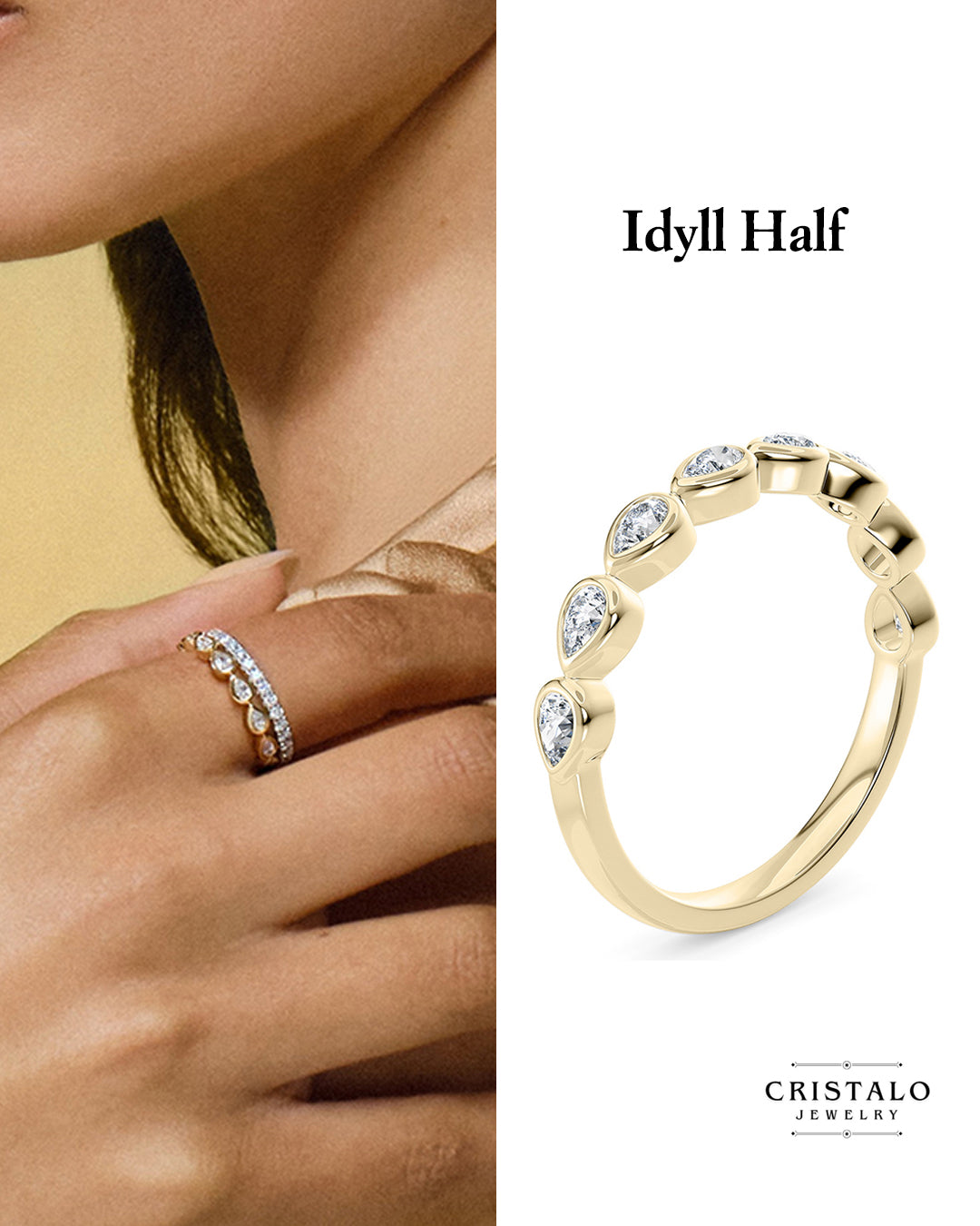 Idyll Half - Yellow Gold Ring