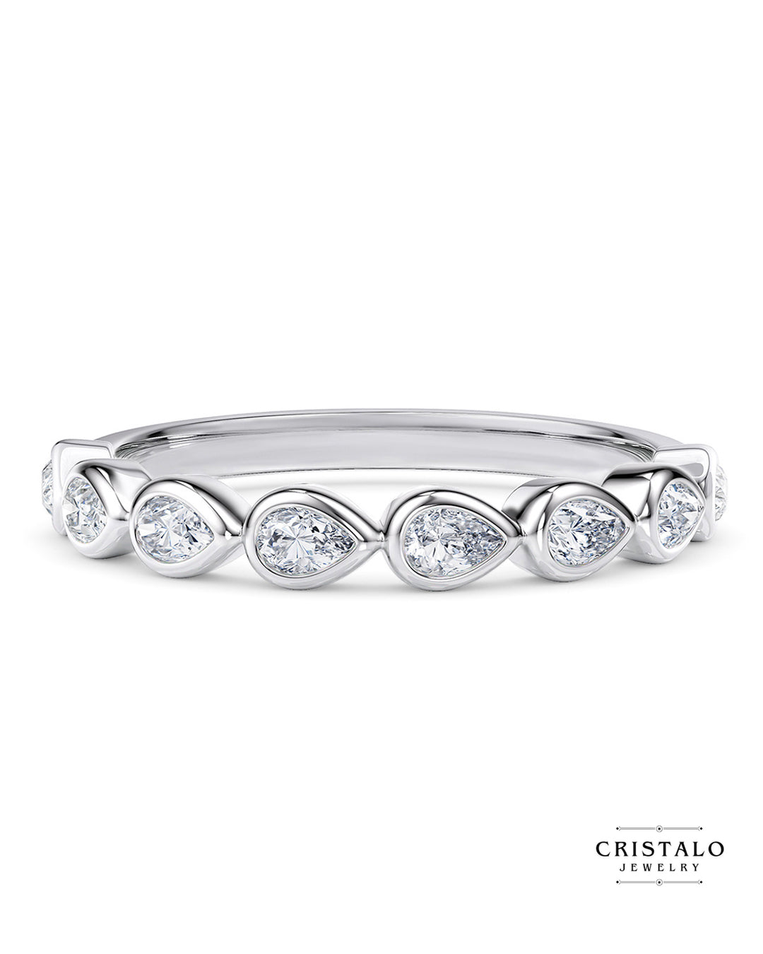 Idyll Half - White Gold Ring