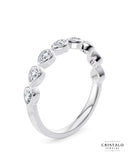 A stunning row of pear-shaped diamonds in the Idyll ring, a perfect complement to the matching Idyll bracelet.