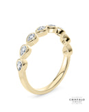 A stunning row of pear-shaped diamonds in the Idyll ring, a perfect complement to the matching Idyll bracelet.