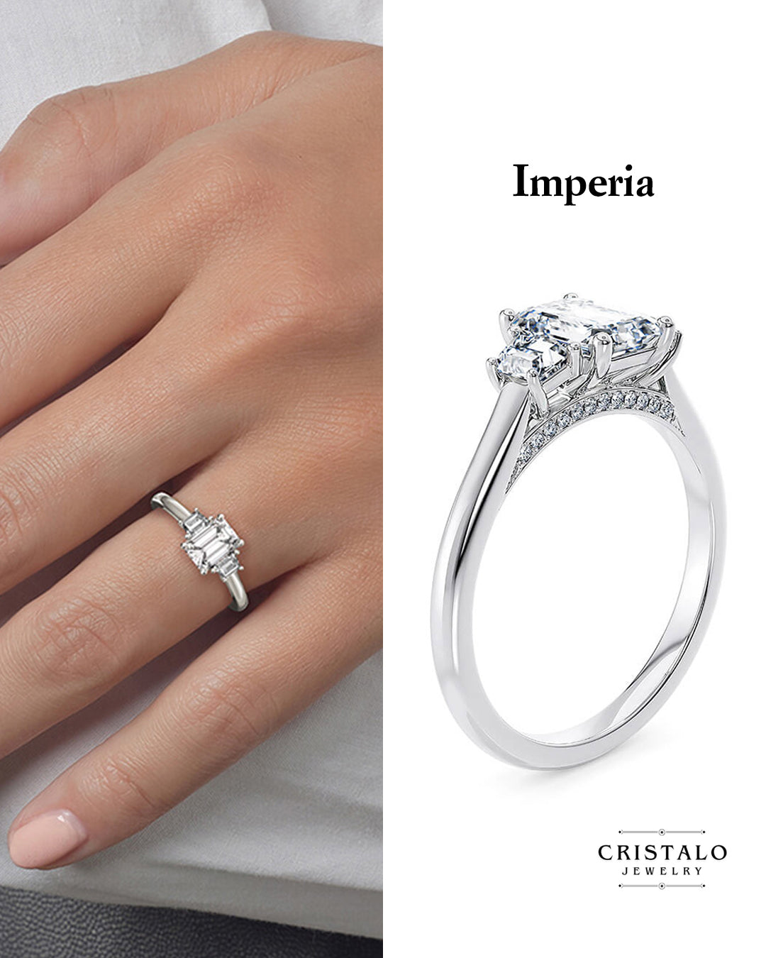 Imperia Trilogy - White Gold Ring