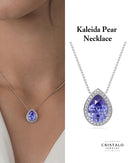 Feminine claw-set diamond necklace perfect for elegant daily wear.