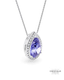 Elegant white gold Rossetti necklace showcasing delicate floral-inspired design.