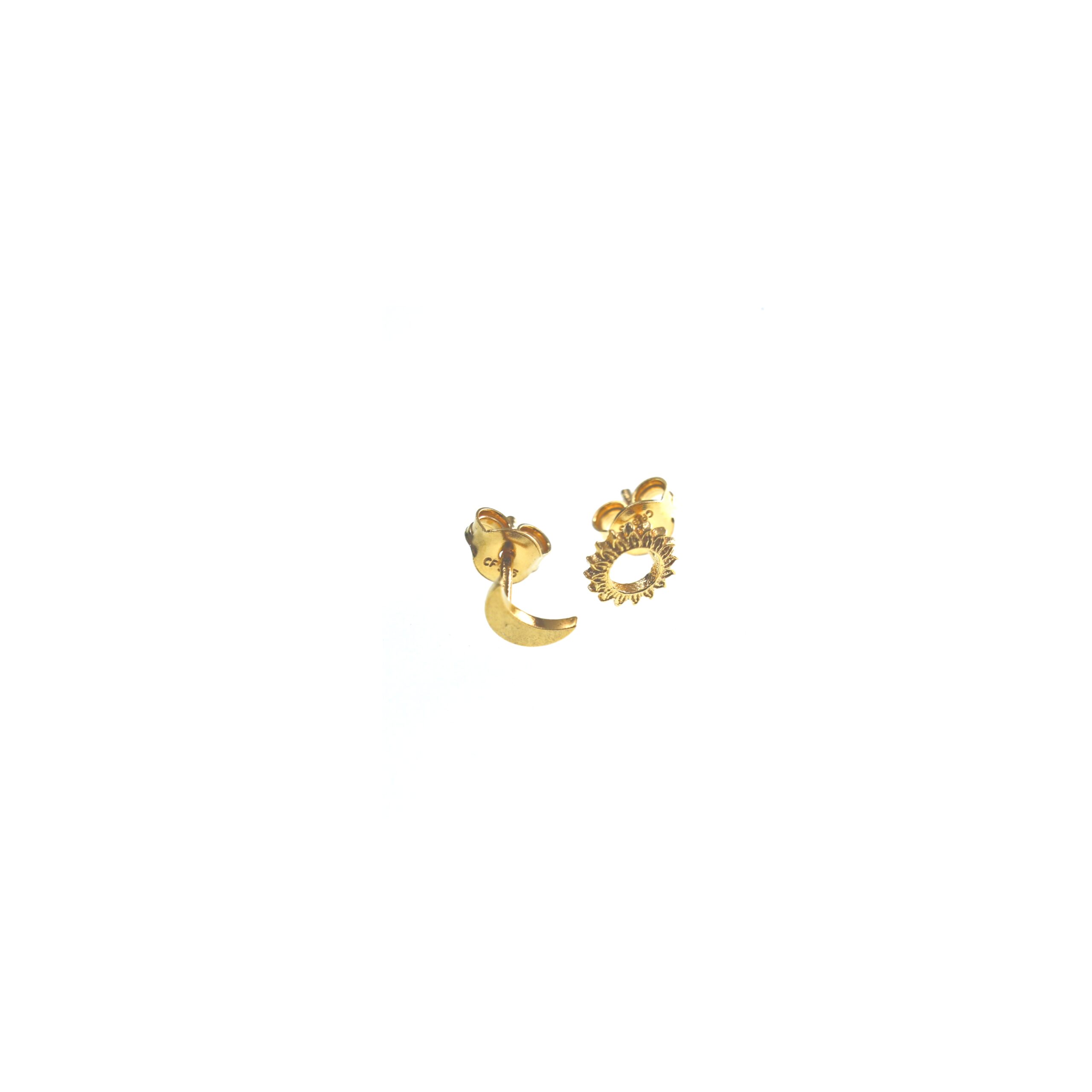 Earrings FOR HER - Moon and Sun