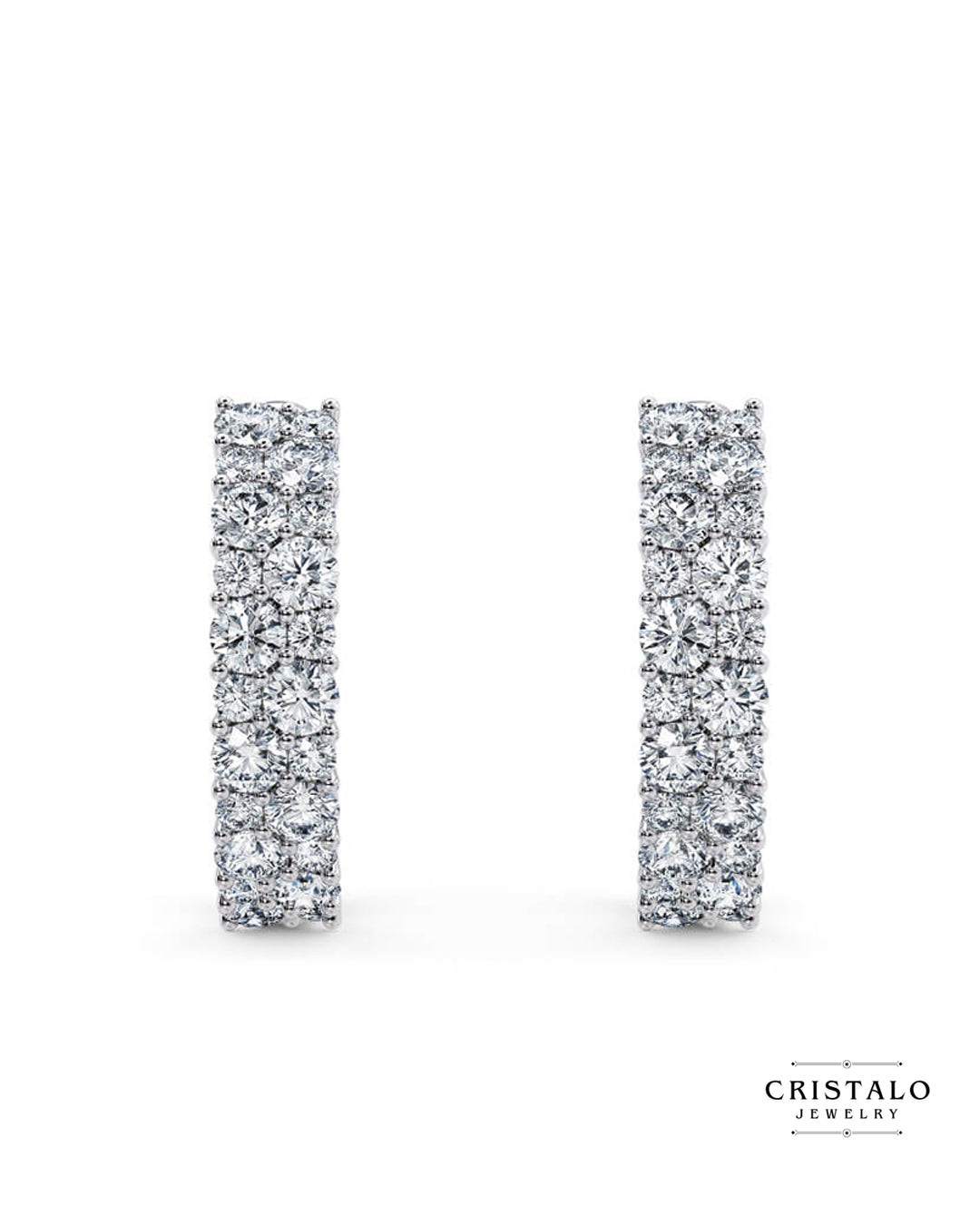 Orion - White Gold Earrings