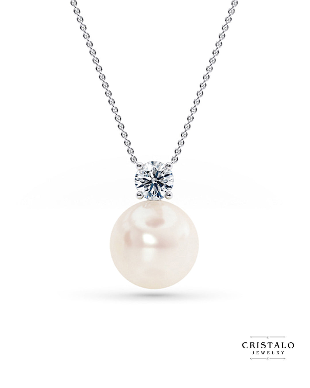 Pearl - Necklace Made of White Gold