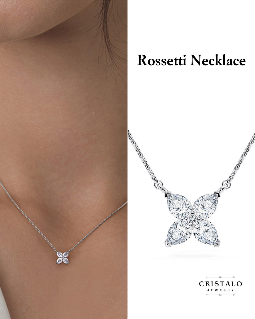 Rossetti - White Gold Necklace