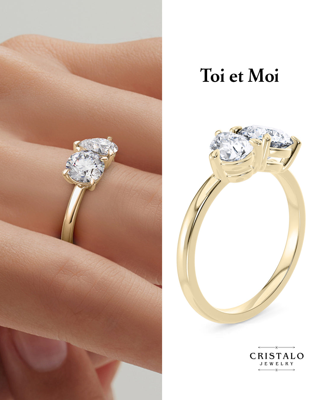 Toi Et Moi - Yellow Gold Bracelet